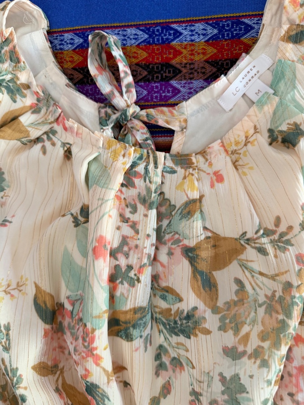 Lauren Conrad Chiffon Dress - Size Medium - Picture 2 of 10